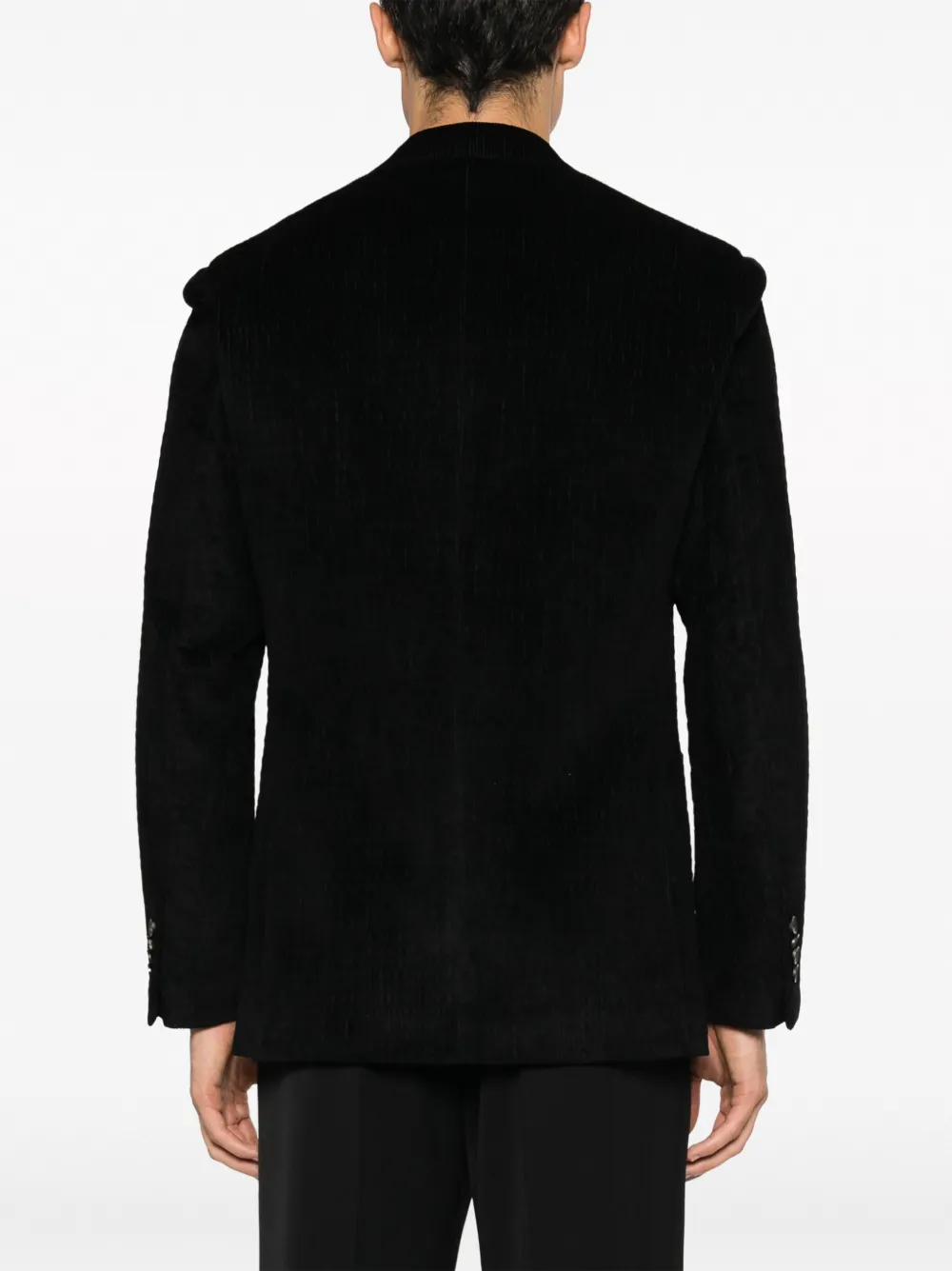 Lardini Ribfluwelen blazer Zwart