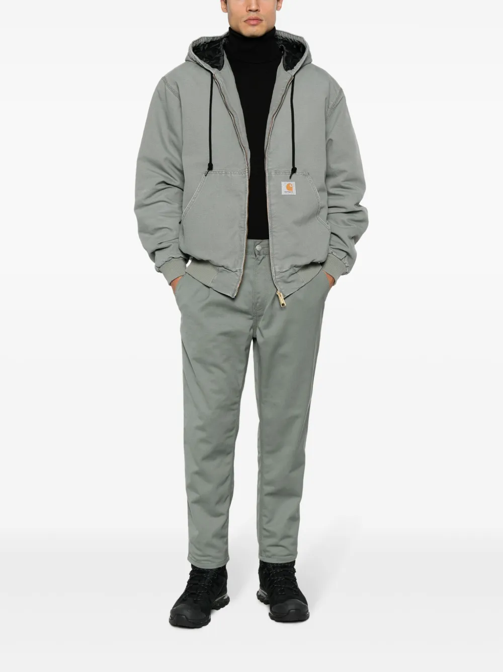 Carhartt WIP Chino met geplooid detail - Groen