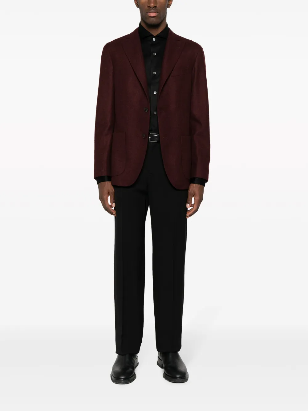 Boglioli Blazer van scheerwol - Rood