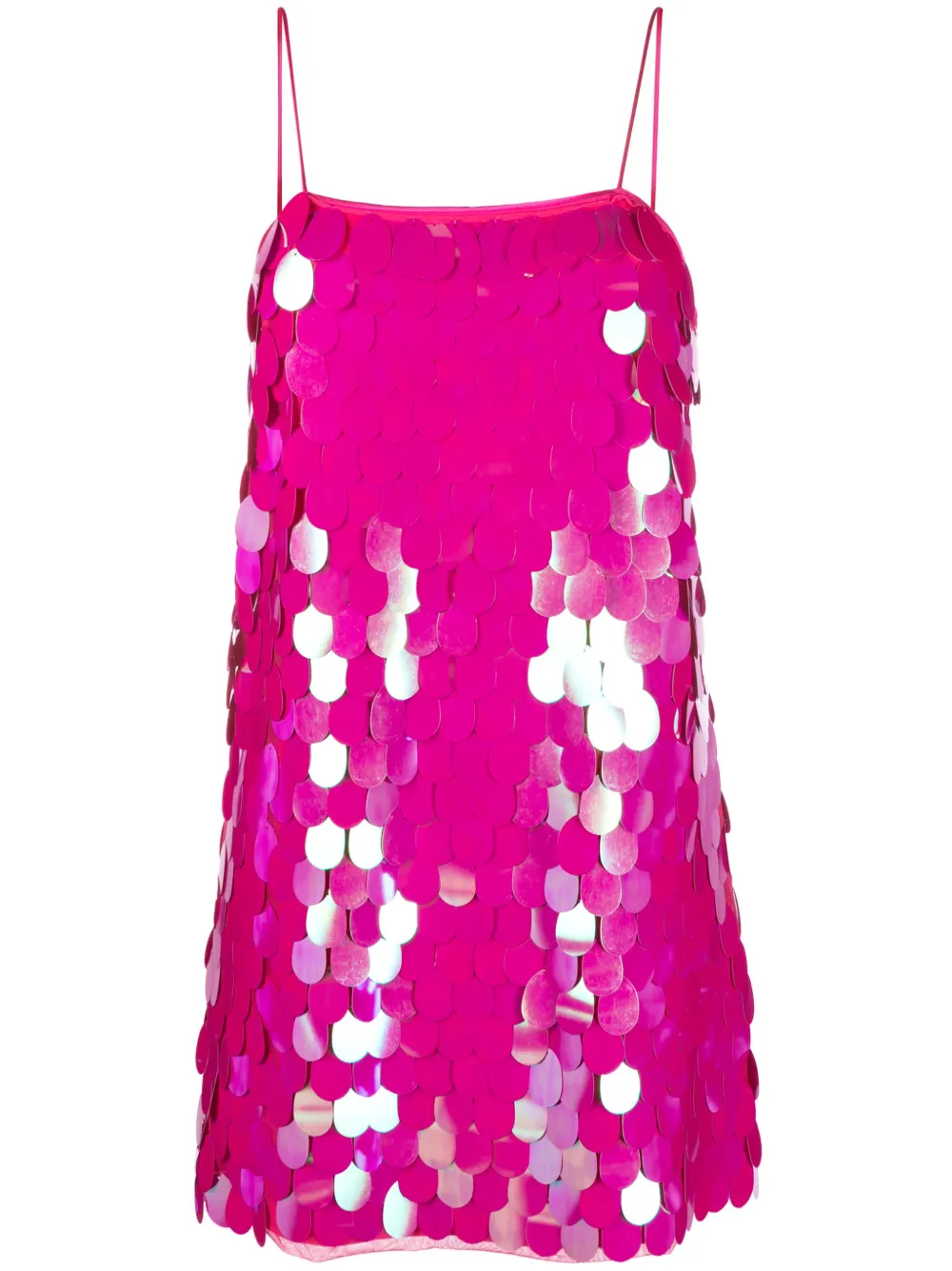 Rotate Birger Christensen Sequined Sleeveless Minidress In Pink