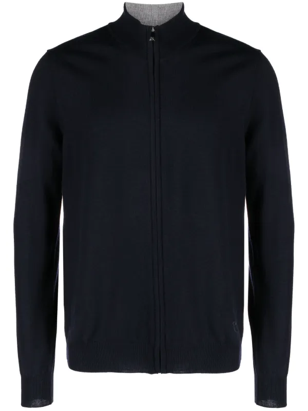 CORNELIANI ブラック ジップアップジャケット CORNELIANI ブラック ジップアップジャケット