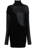 Isabel Benenato roll-neck knit top - Black