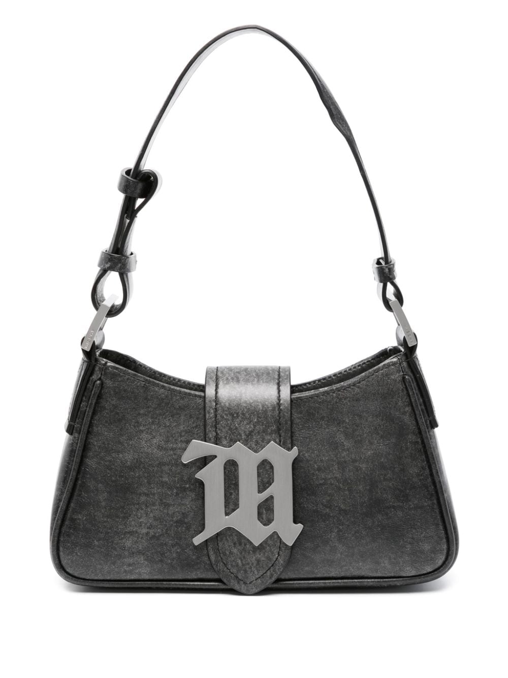 MISBHV LOGO-PLAQUE LEATHER SHOULDER BAG