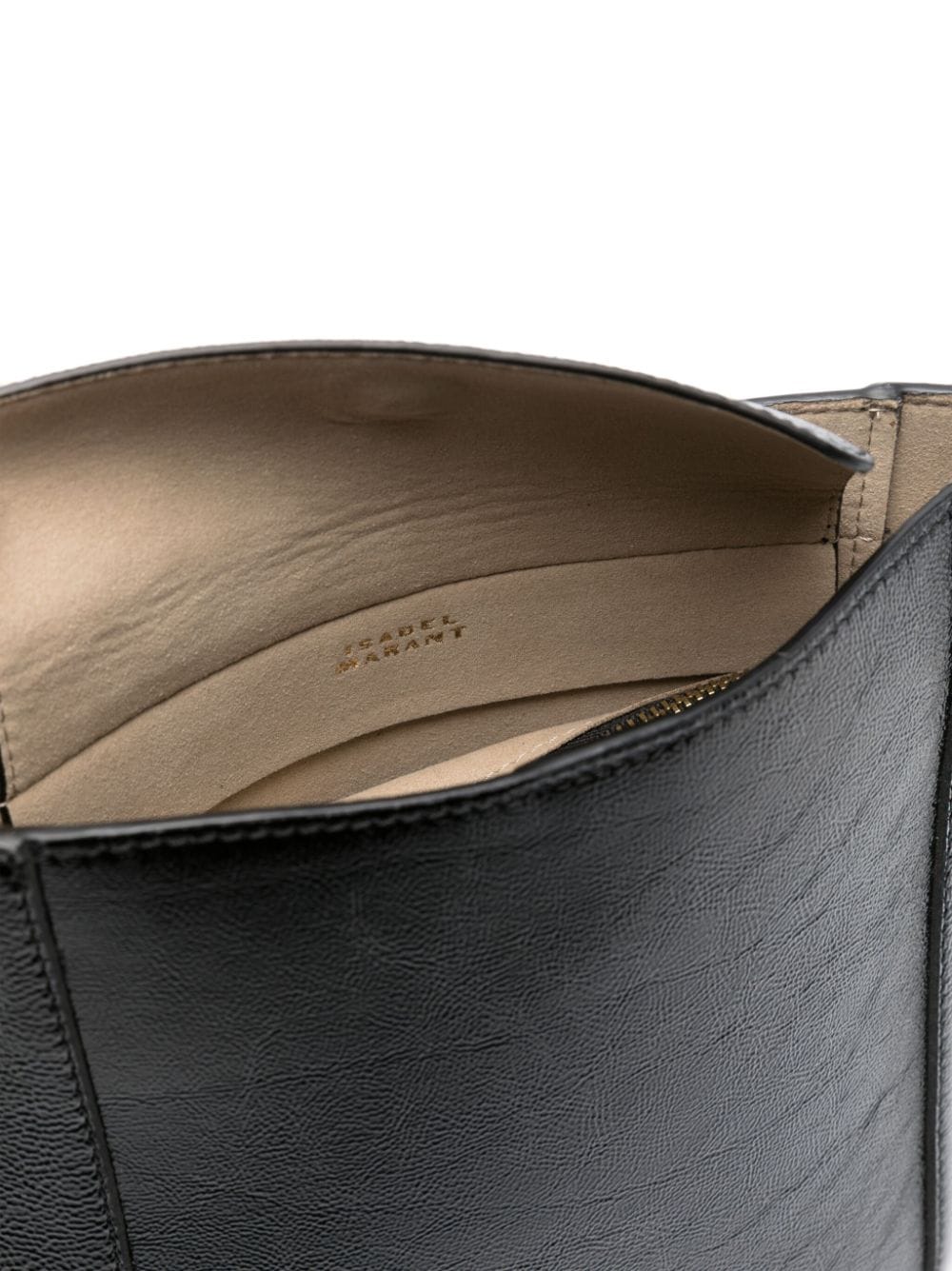 Shop Isabel Marant Oskan Studded Leather Shoulder Bag In Black