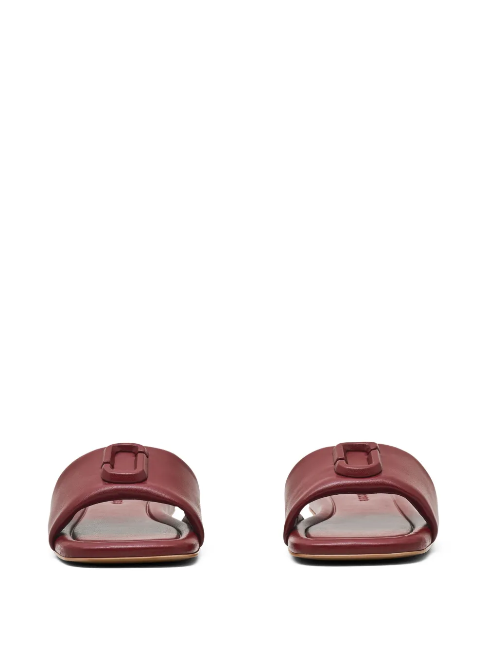 Shop Marc Jacobs The J Marc Leather Sandals In Red