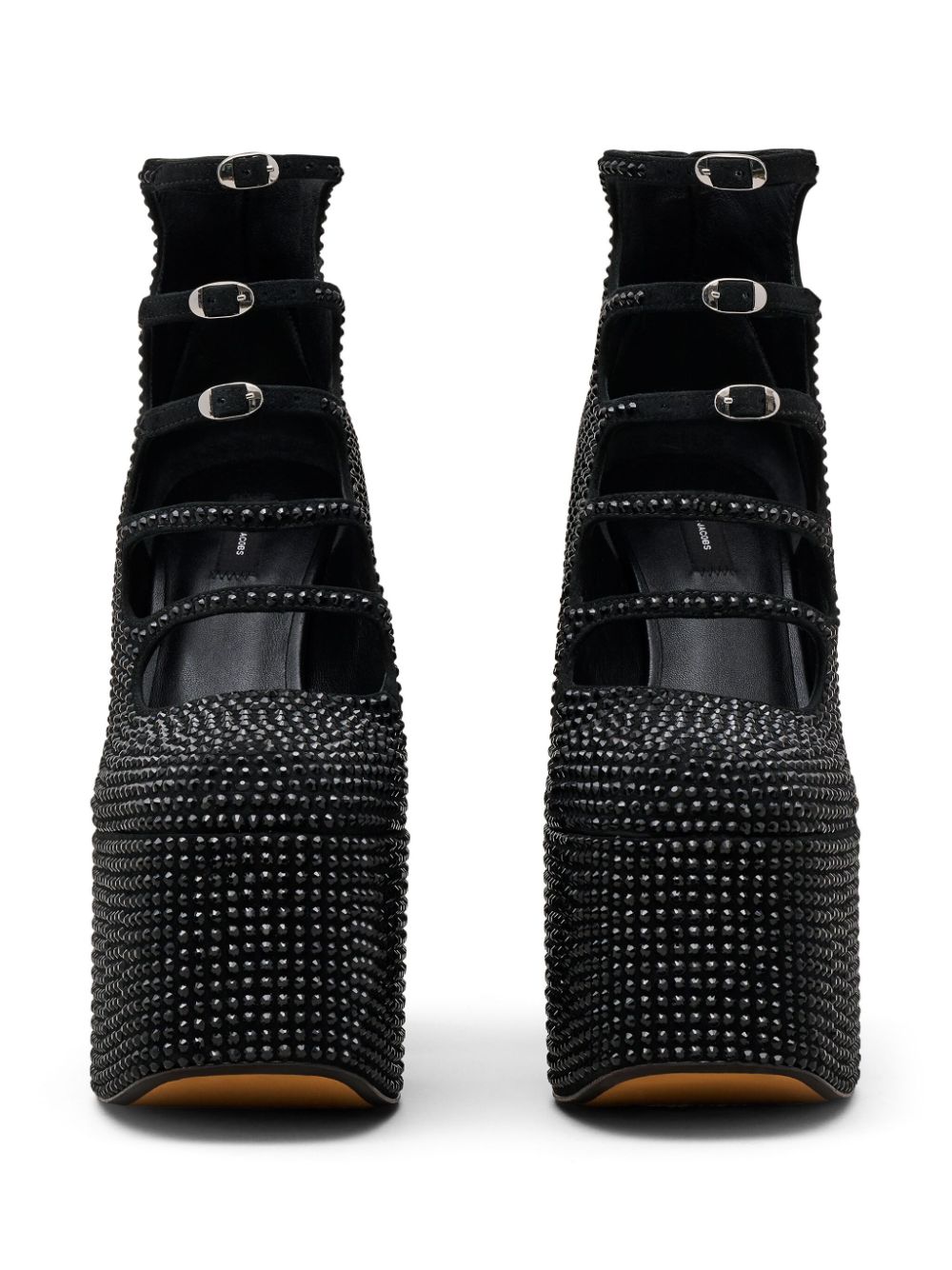 Shop Marc Jacobs The Rhinestone Kiki 160mm Ankle Boots In Black