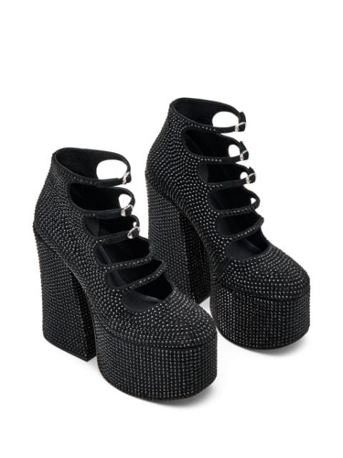 The Rhinestone Kiki 160mm ankle boots