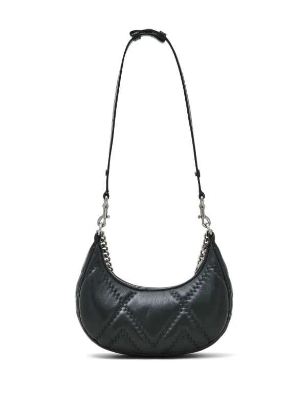 ★追跡&関税込【MARC JACOBS】THE CURVE BAG Marc Jacobs The Quilted Leather Curve Shoulder Bag | Black