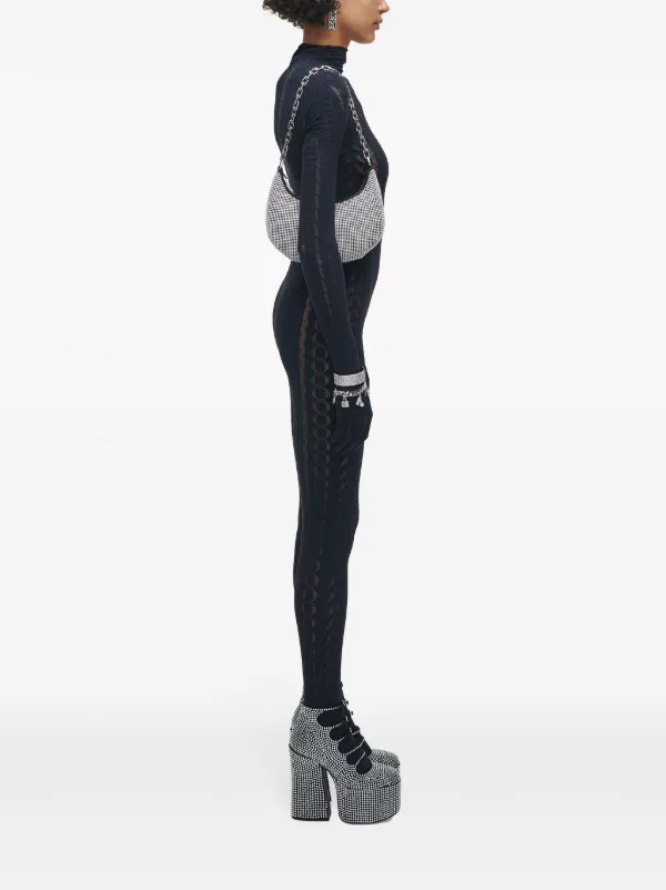 Marc Jacobs ラインストーン　ショルダーバッグ Marc Jacobs Curve ラインストーン ショルダーバッグ S | ブラック