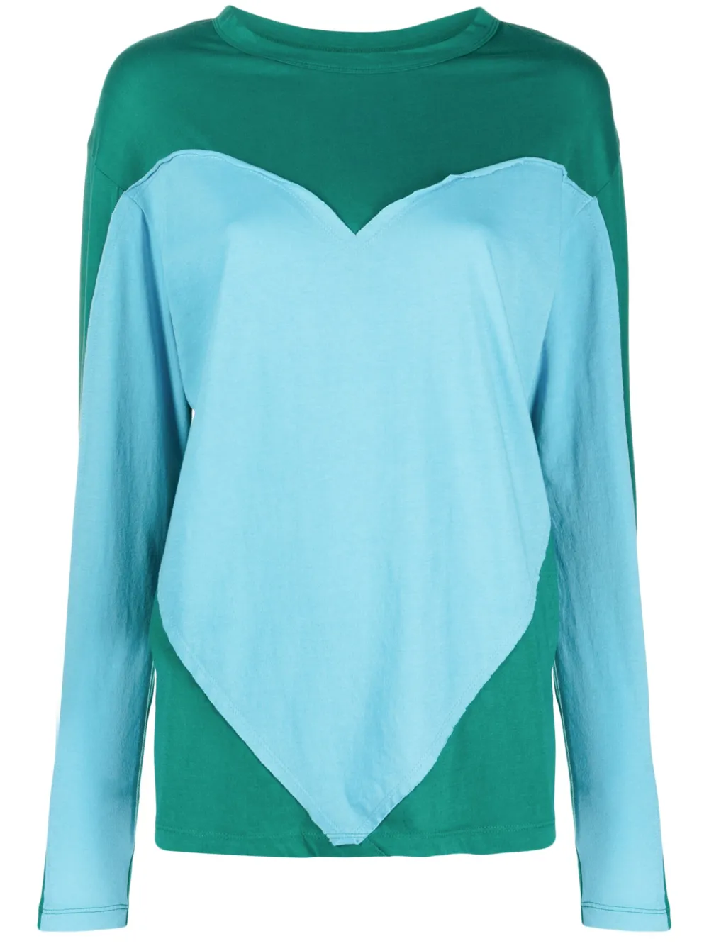 Gimaguas Heart colour-block print T-shirt