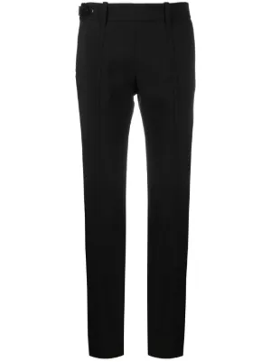 パンツ ALAIA BLACK VIRGIN WOOL TROUSERS Alaïa Stretch Virgin Wool Spiral Zip Pants | Saks Fifth Avenue