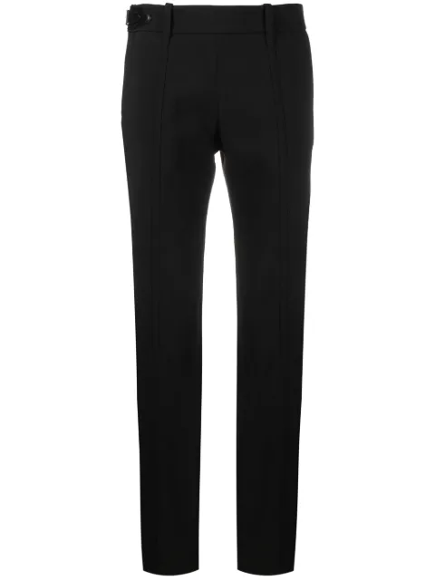 Alaïa pantalon de costume texturé à design plissé