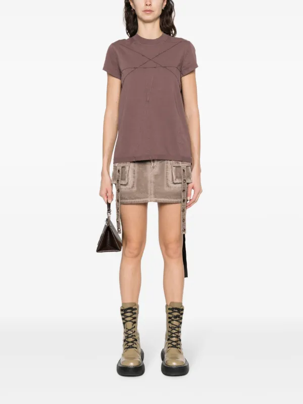 【関税込み】Rick Owens DRKSHDW パープル  Tシャツ Rick Owens DRKSHDW コットン Tシャツ | パープル | FARFETCH JP