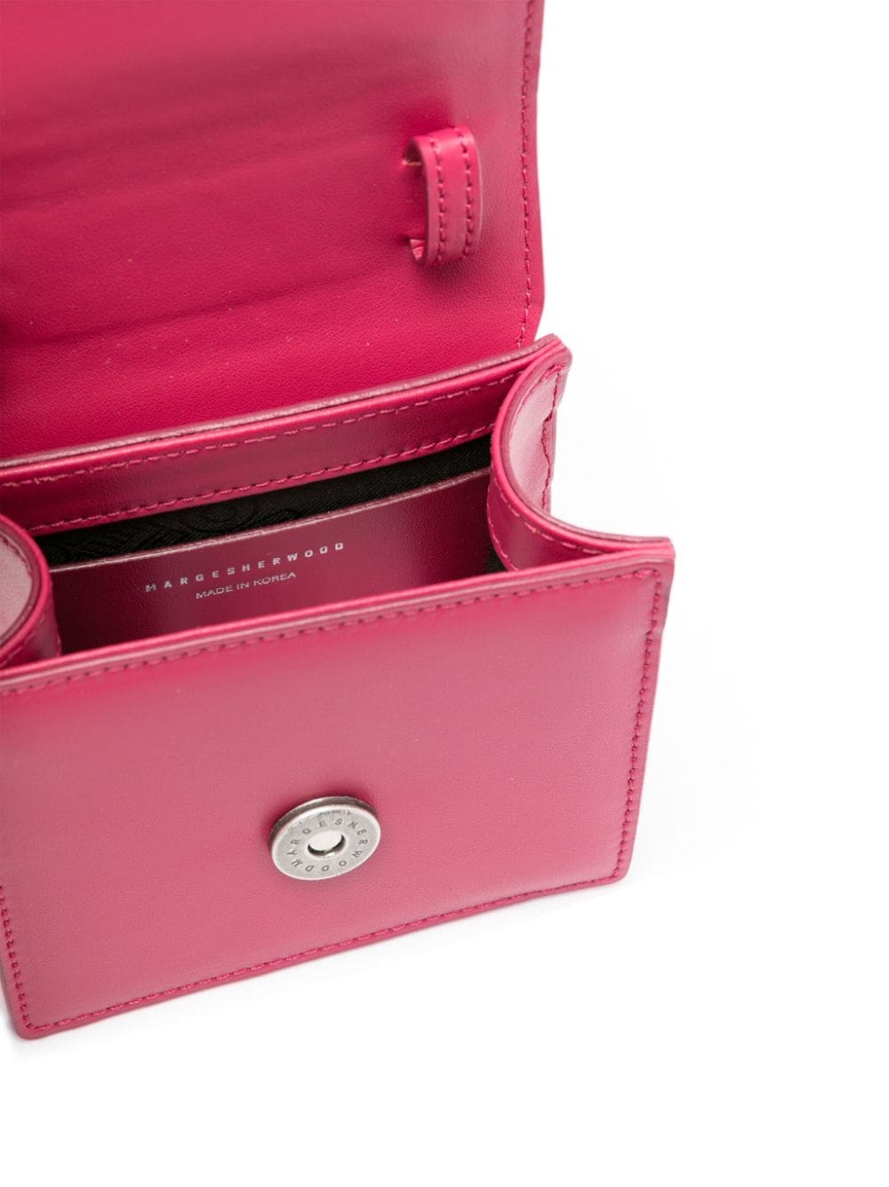 Shop Marge Sherwood Buckle-detail Leather Mini Bag In Pink