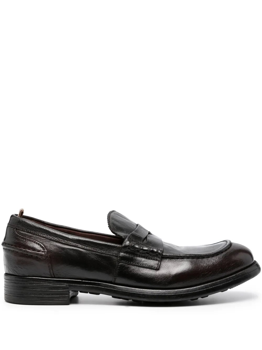 Officine Creative Chronicle 056 leren loafers Zwart