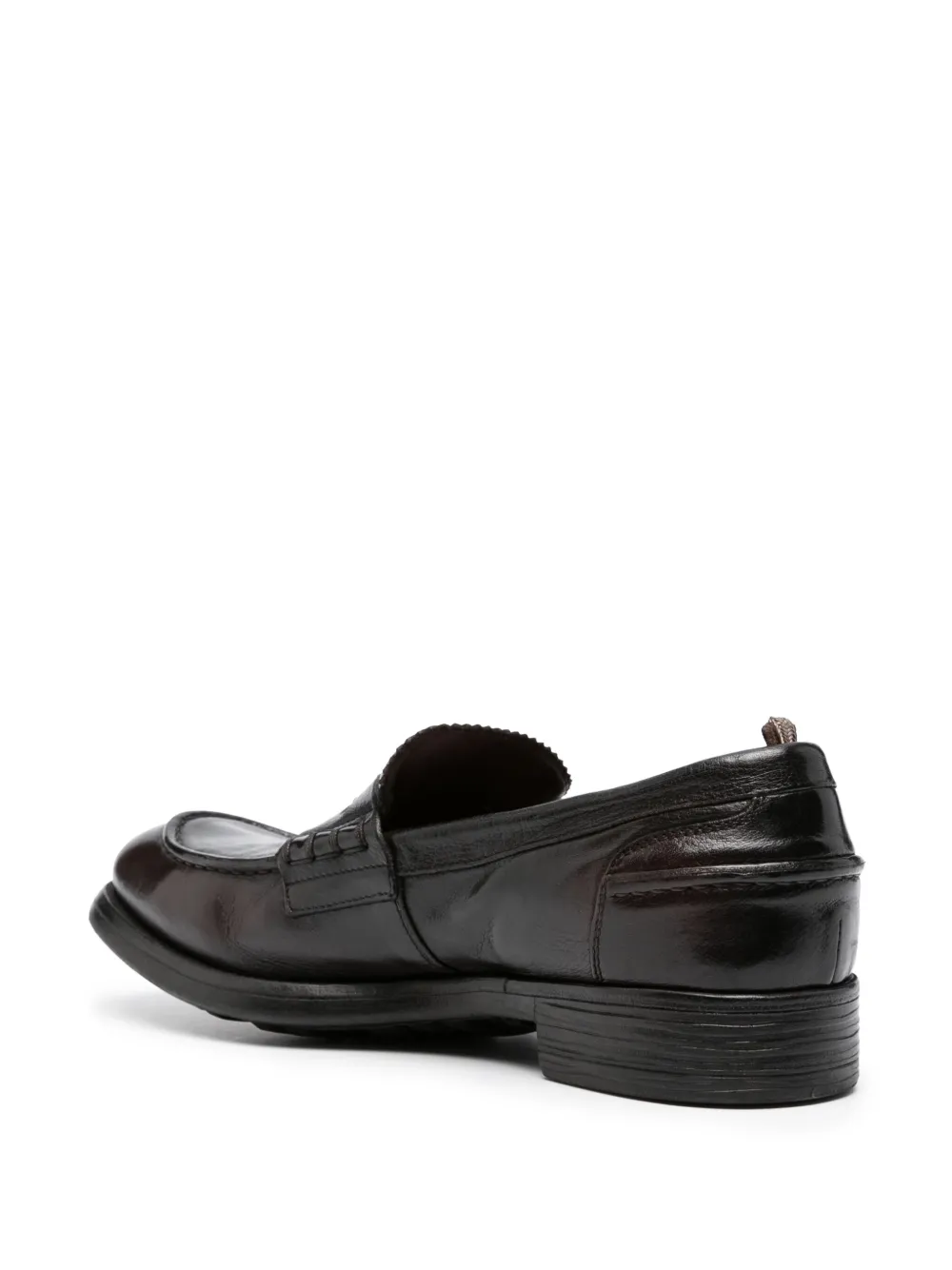 Officine Creative Chronicle 056 leren loafers Zwart