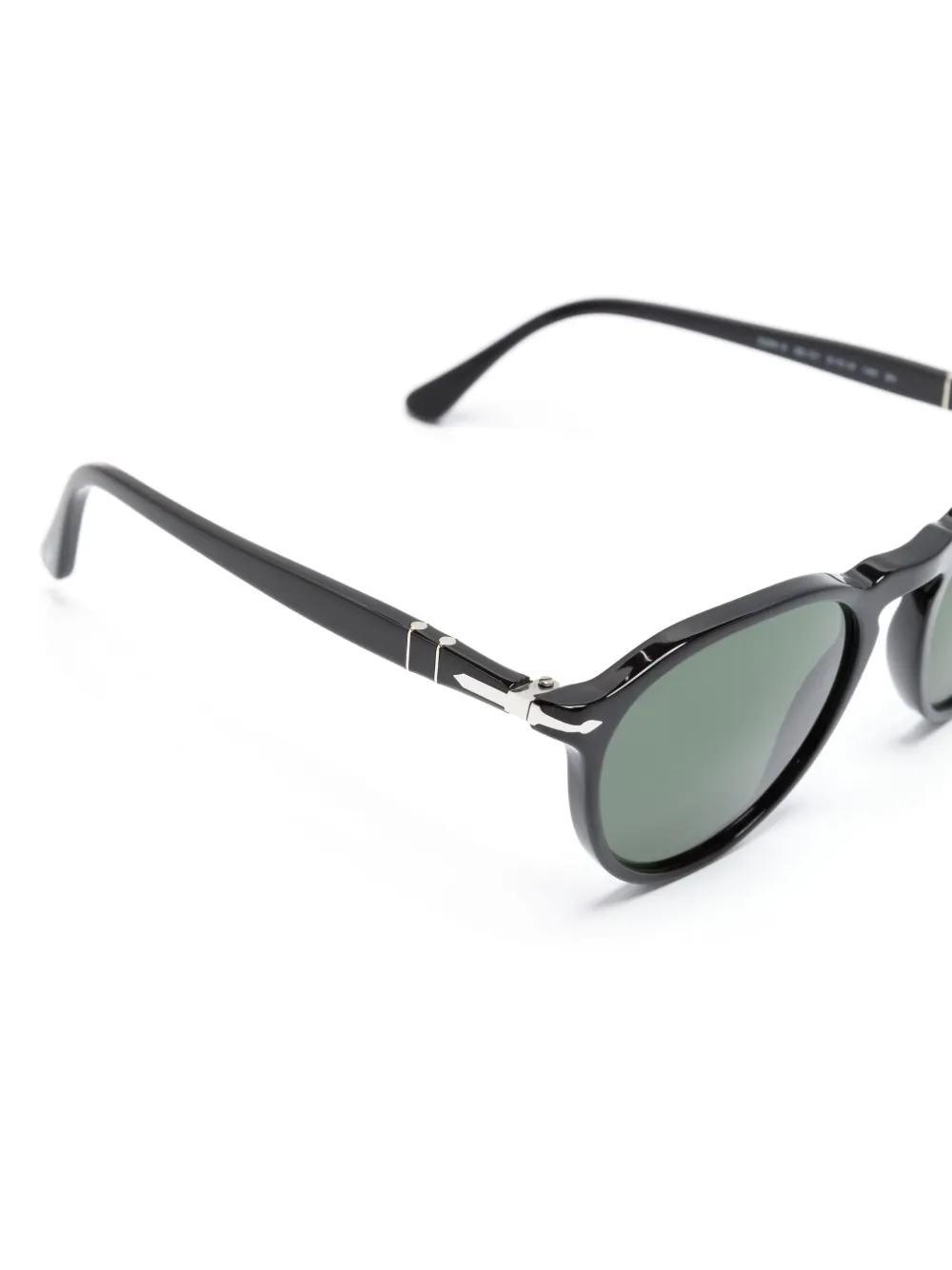 Persol Zonnebril met rond montuur Zwart