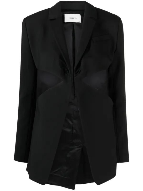 スーツ COPERNI Women Outer COPV54828 BLACK Black Coperni Outlet: Jacket woman - Black | Coperni blazer