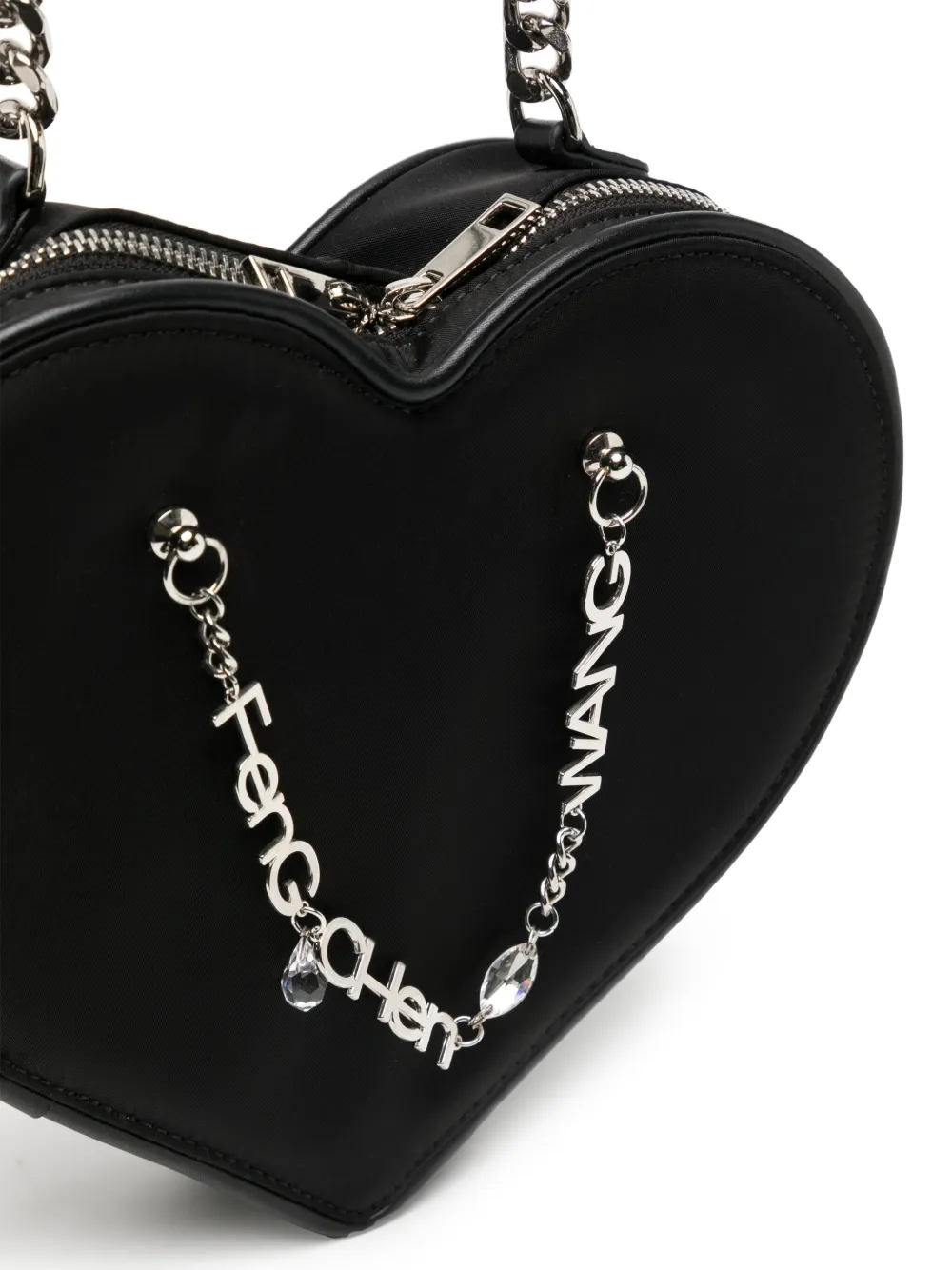 Feng Chen Wang Small Heart logo-lettering Shoulder Bag - Farfetch