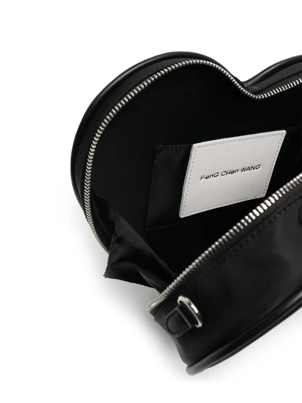 Feng Chen Wang Logo-Embroidered Heart Bamboo Bag