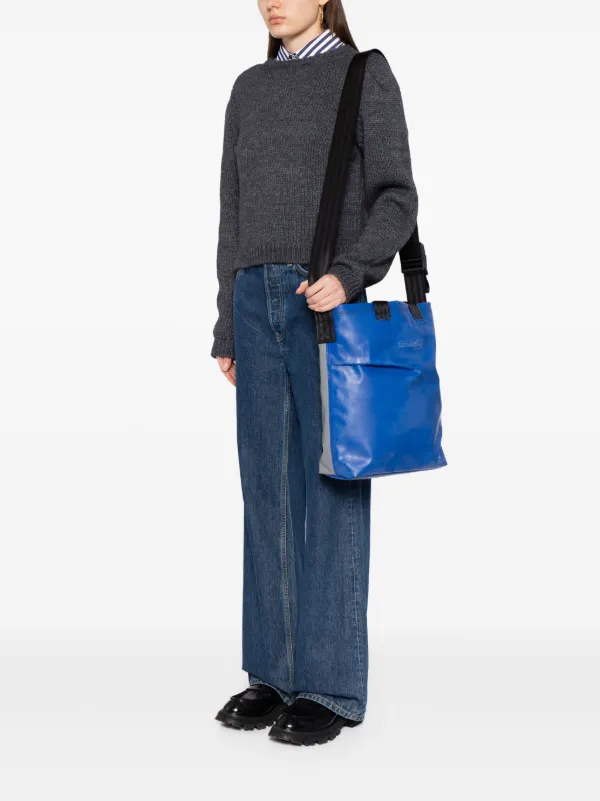 Ader Error Trace two tone Bucket Bag Farfetch