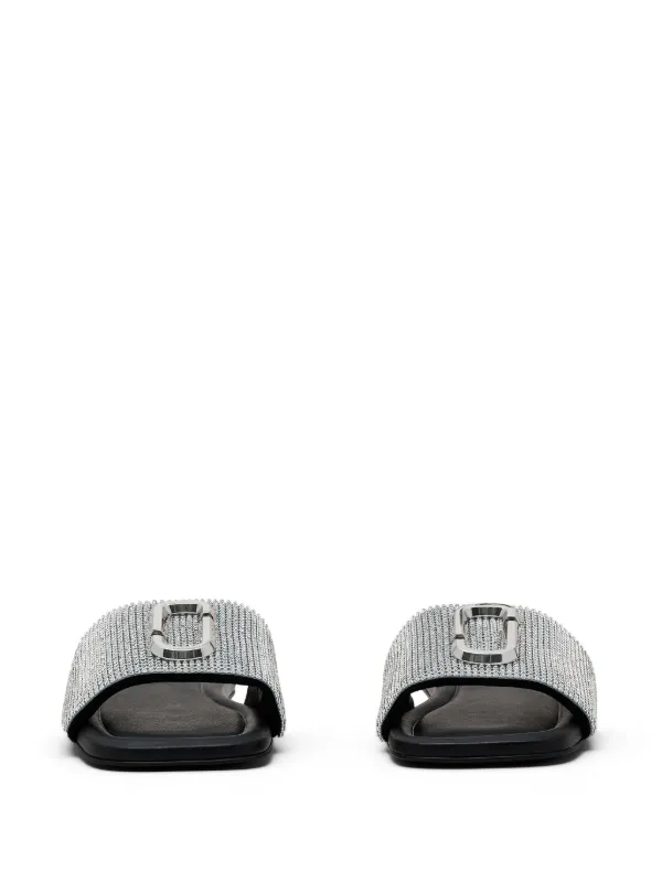 ★MARC JACOBS★ J Marc Rhinestone SandalBlackCrystal MS2AS24 Marc Jacobs The Rhinestone J Marc Sandals | Black | FARFETCH