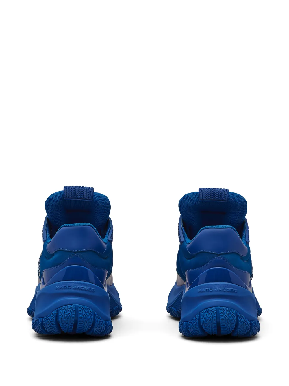 Shop Marc Jacobs The Lazy Runner Logo-embossed Sneakers In Blue