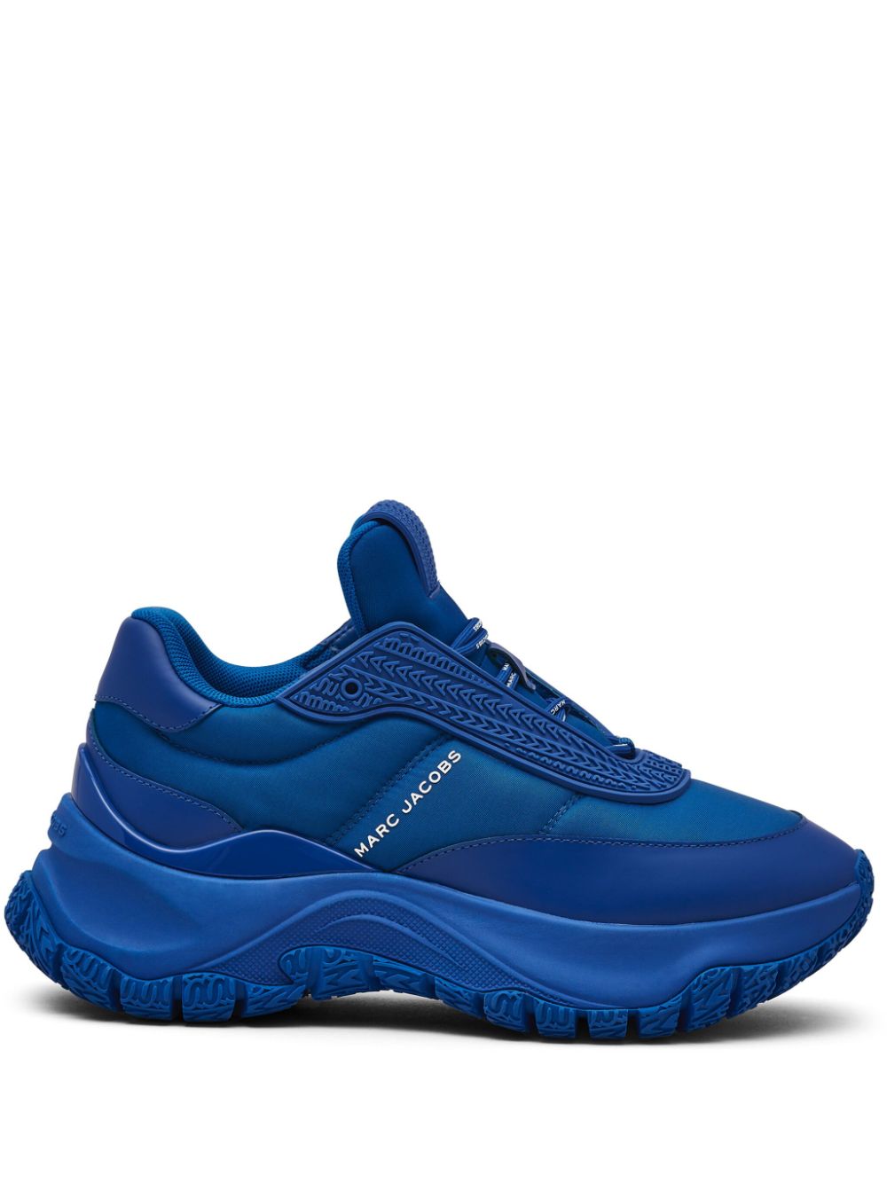 Marc Jacobs The Lazy Runner Logo-embossed Sneakers In Blue