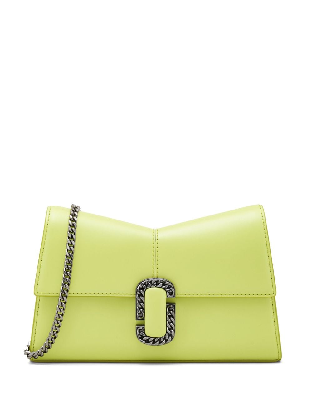 Marc Jacobs St. Marc Chain Leather Wallet In Gelb