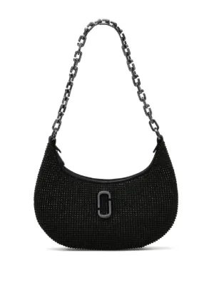 Marc Jacobs Curve ラインストーン ショルダーバッグ S | ブラック