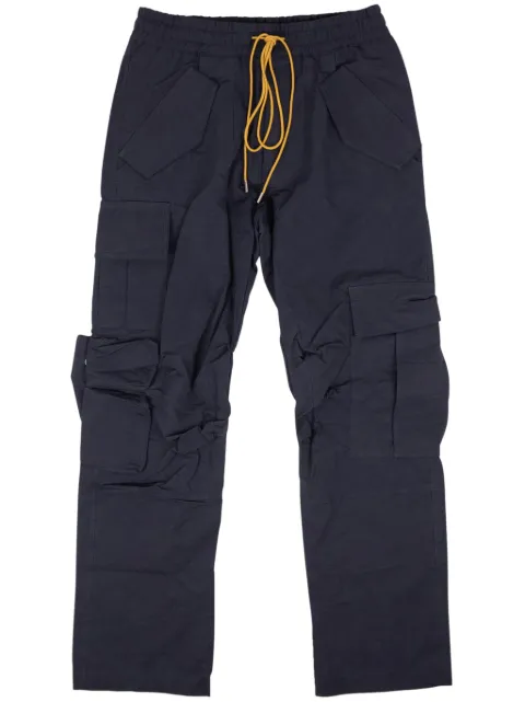 RHUDE pantalones cargo con cordones en la pretina