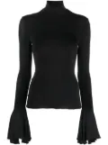 Nensi Dojaka bell-sleeve T-shirt - Black