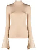 Nensi Dojaka bell-sleeve T-shirt - Neutrals