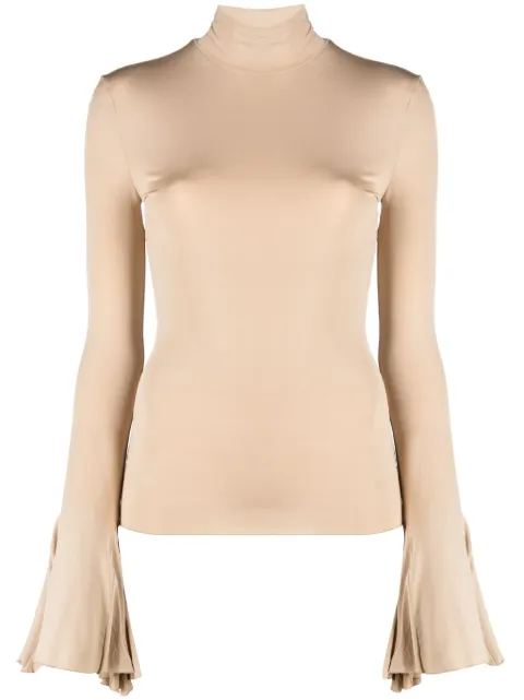 Nensi Dojaka bell-sleeve T-shirt