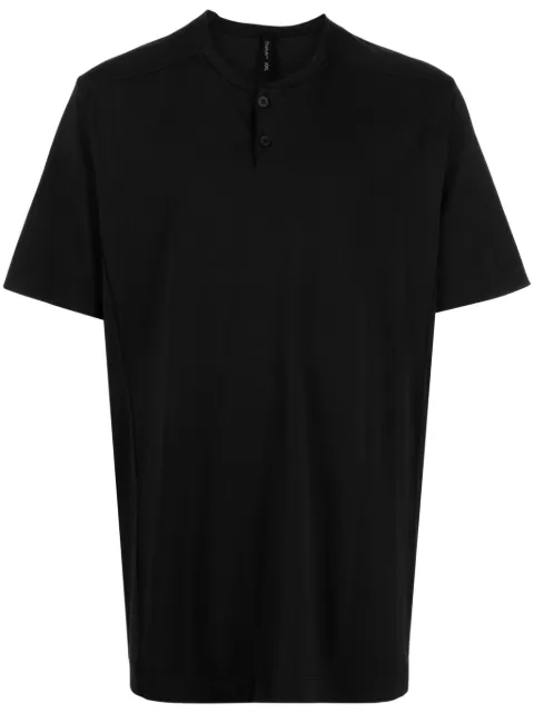 Transit button-fastening cotton T-shirt 