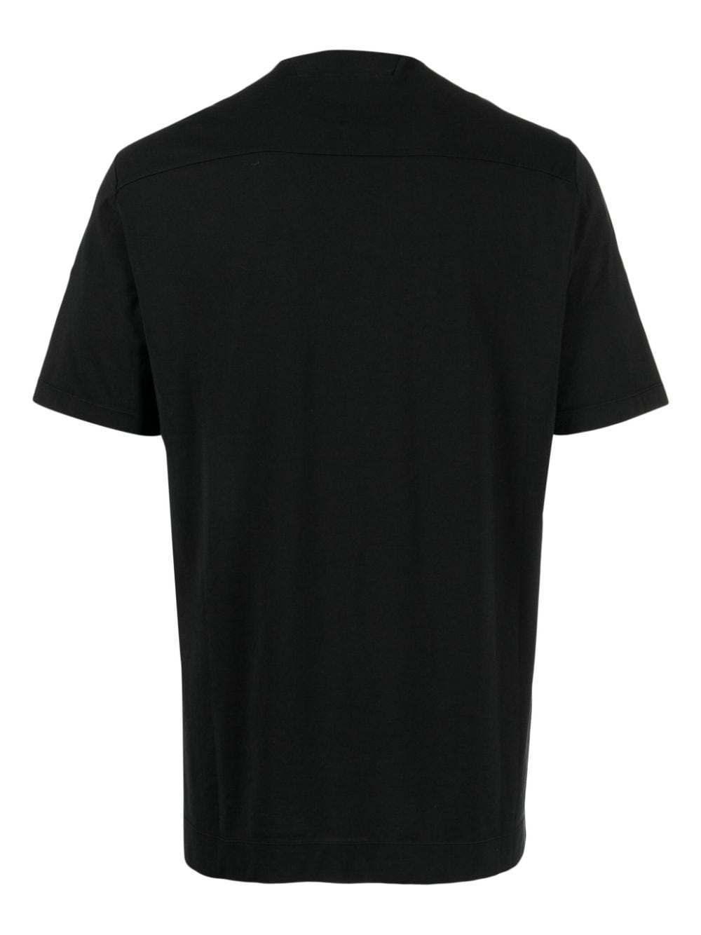 Shop Transit Round-neck Cotton-blend T-shirt In Schwarz