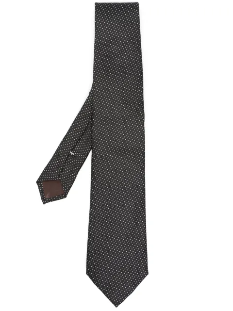Canali graphic-print pointed-tip tie 