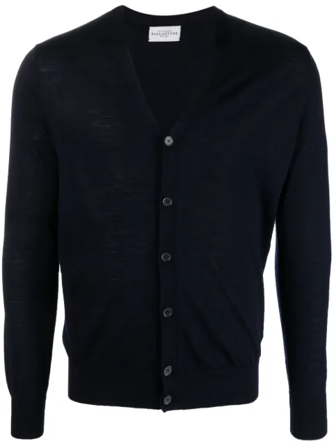 Ballantyne V-neck wool cardigan