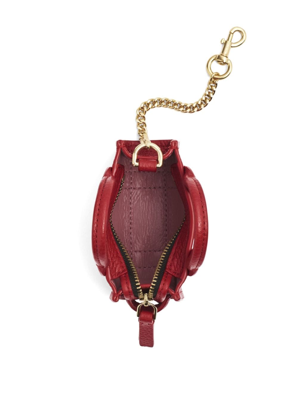 Shop Marc Jacobs The Nano Tote Bag Charm In Red