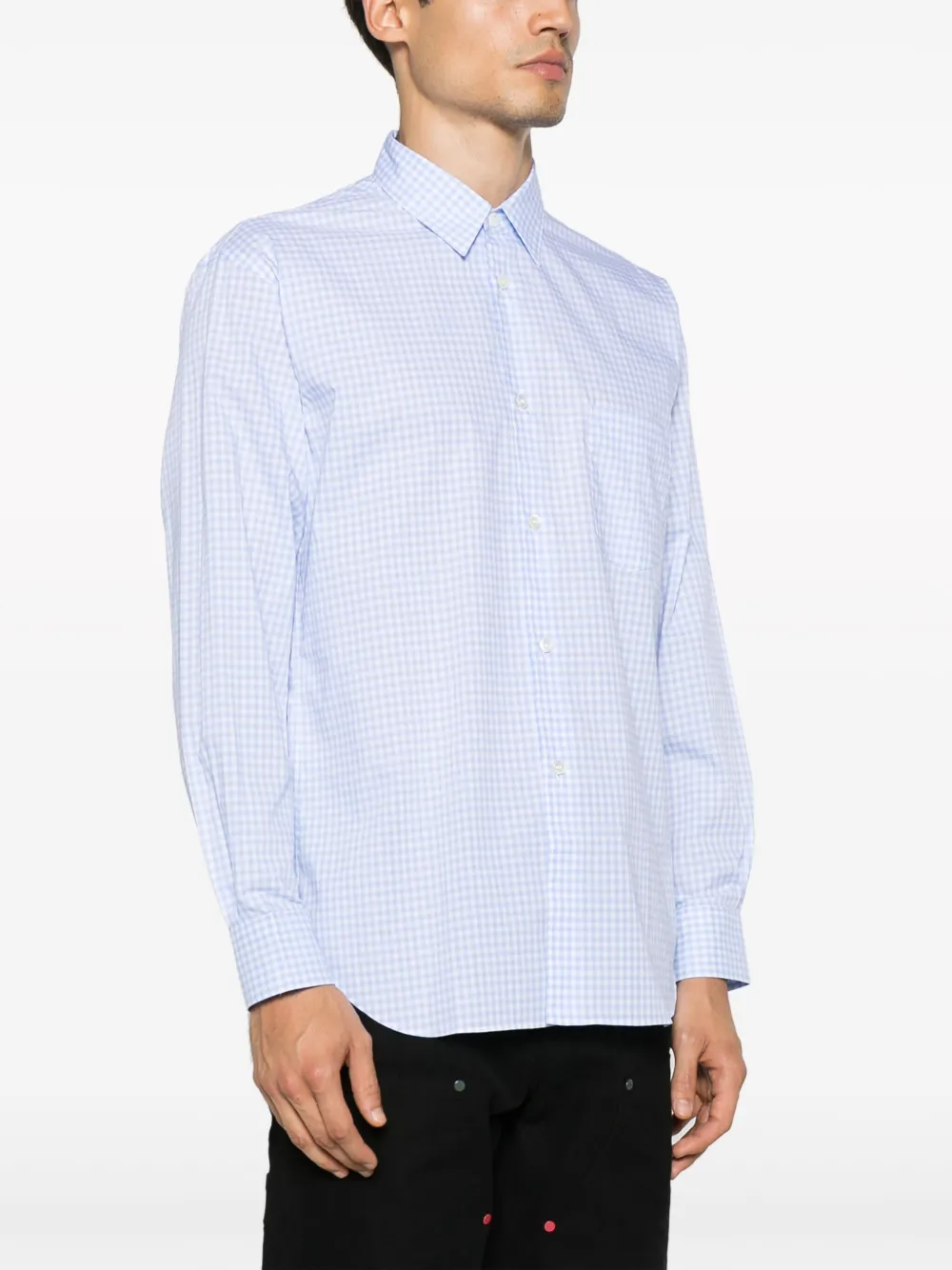 Comme Des Garçons Shirt Geruit overhemd Blauw