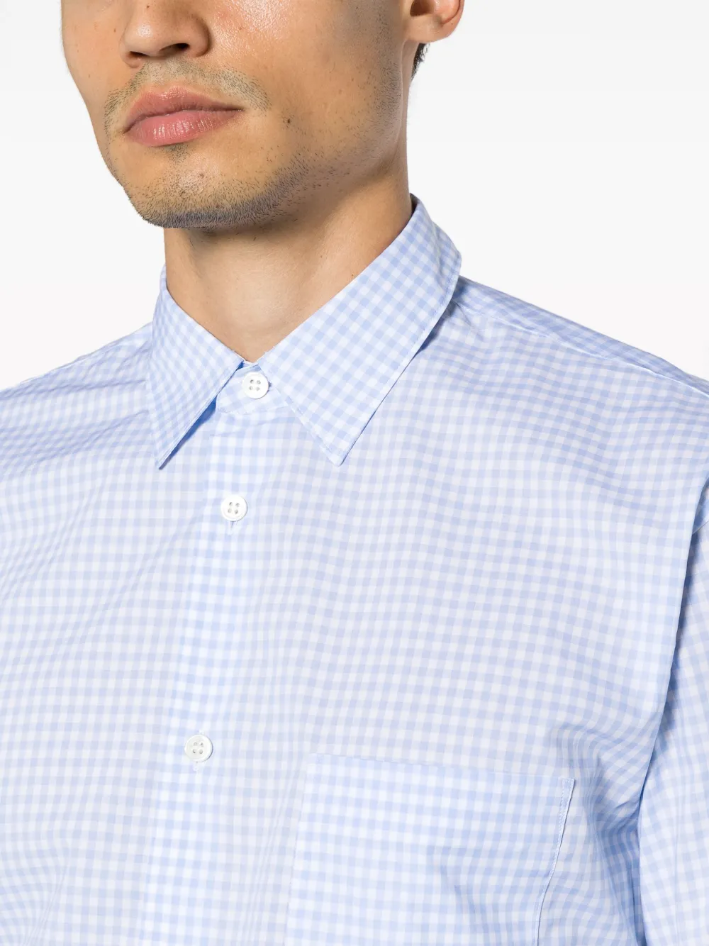 Comme Des Garçons Shirt Geruit overhemd Blauw