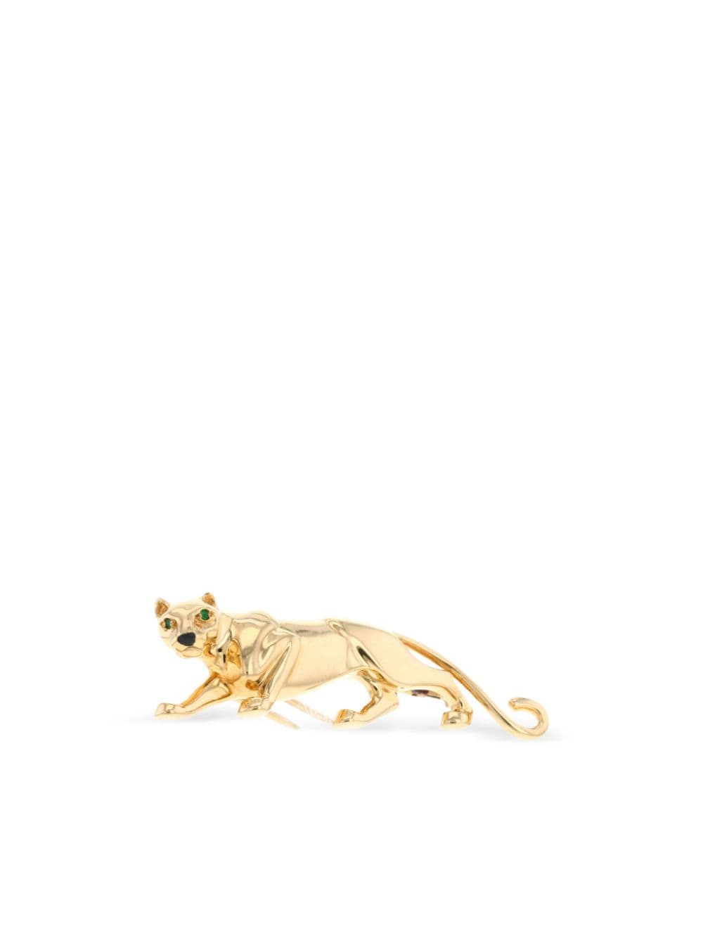 Cartier 2020 pre-owned Panthère yellow gold brooch - Goud