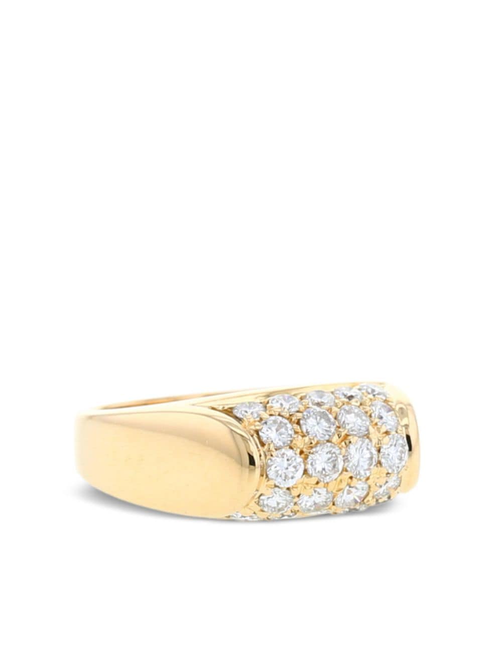 Bvlgari Pre-Owned 2010 Tronchetto yellow gold and diamond ring - Goud