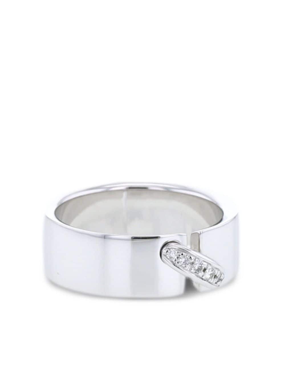 Pre-owned Chaumet 2006  Medium Lien Ring In Silver