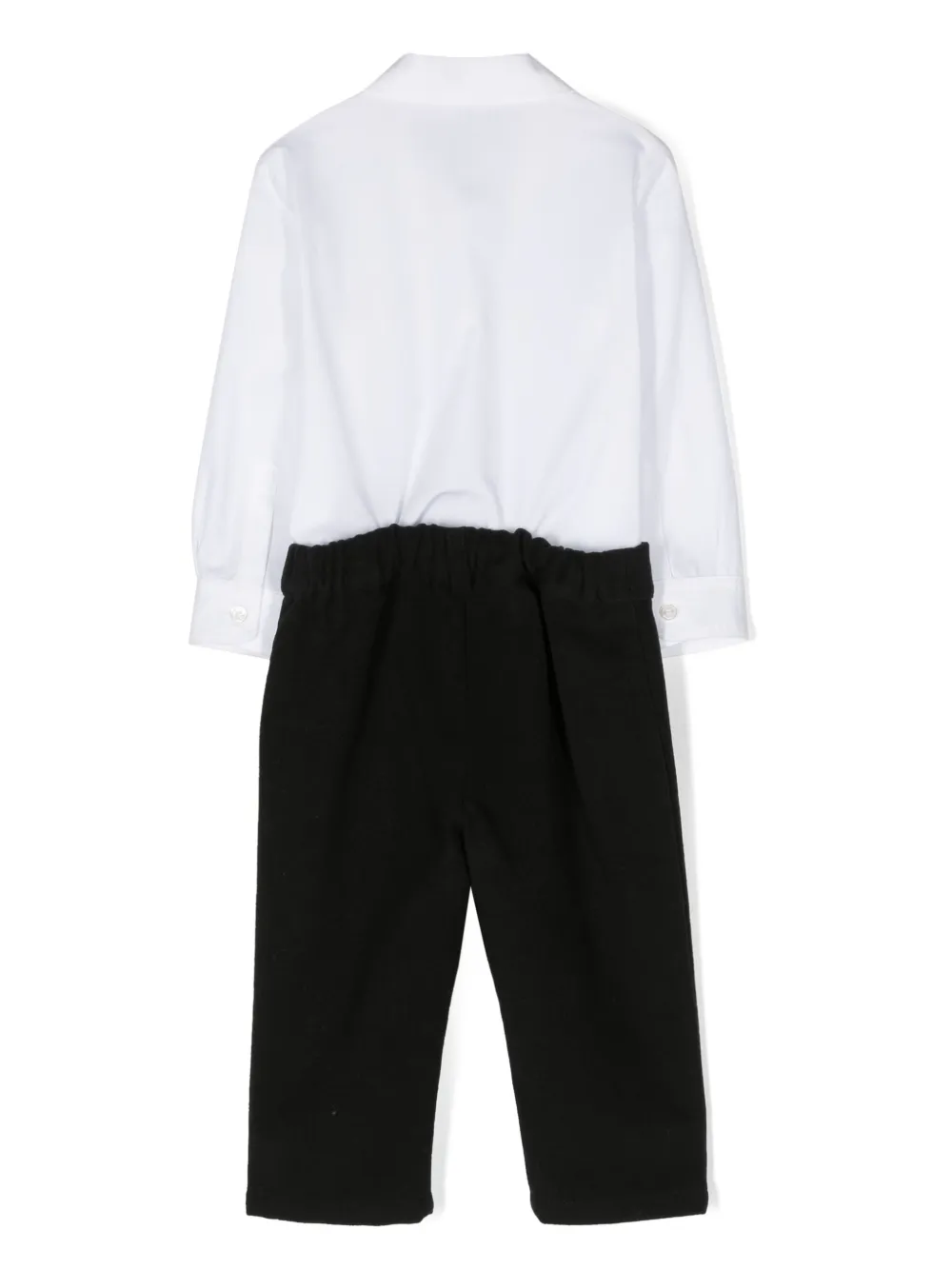 Balmain Kids logo-print cotton trouser set - Zwart
