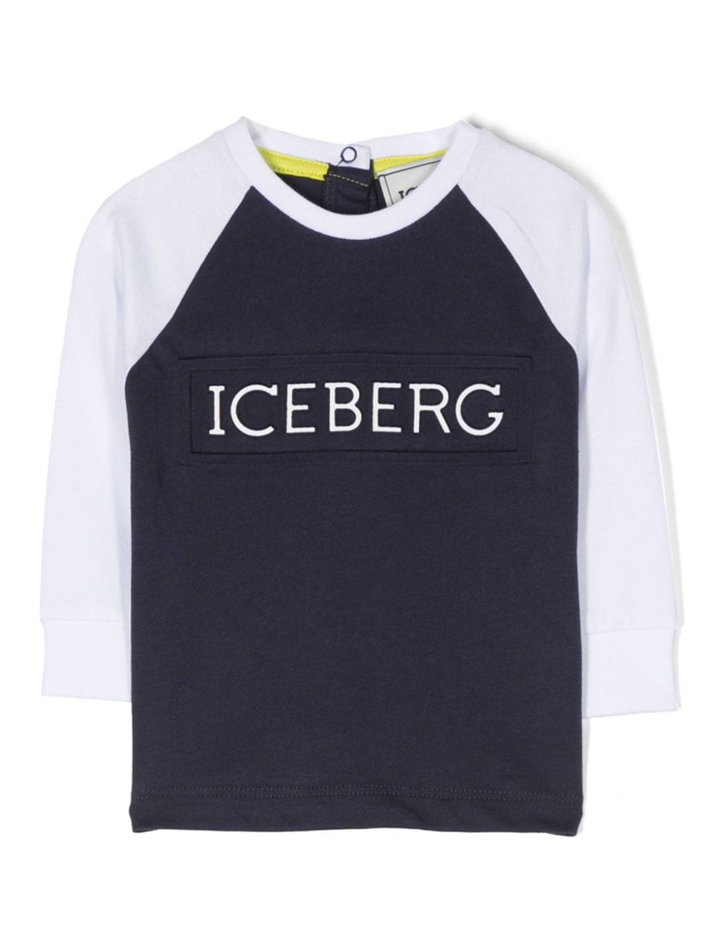 Iceberg Babies' Logo-patch Cotton T-shirt In Blue
