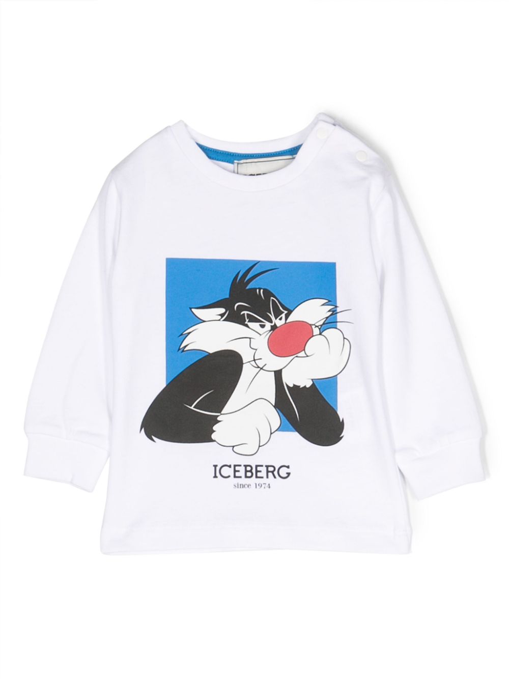 Iceberg Babies' Cartoon-print Cotton T-shirt In White