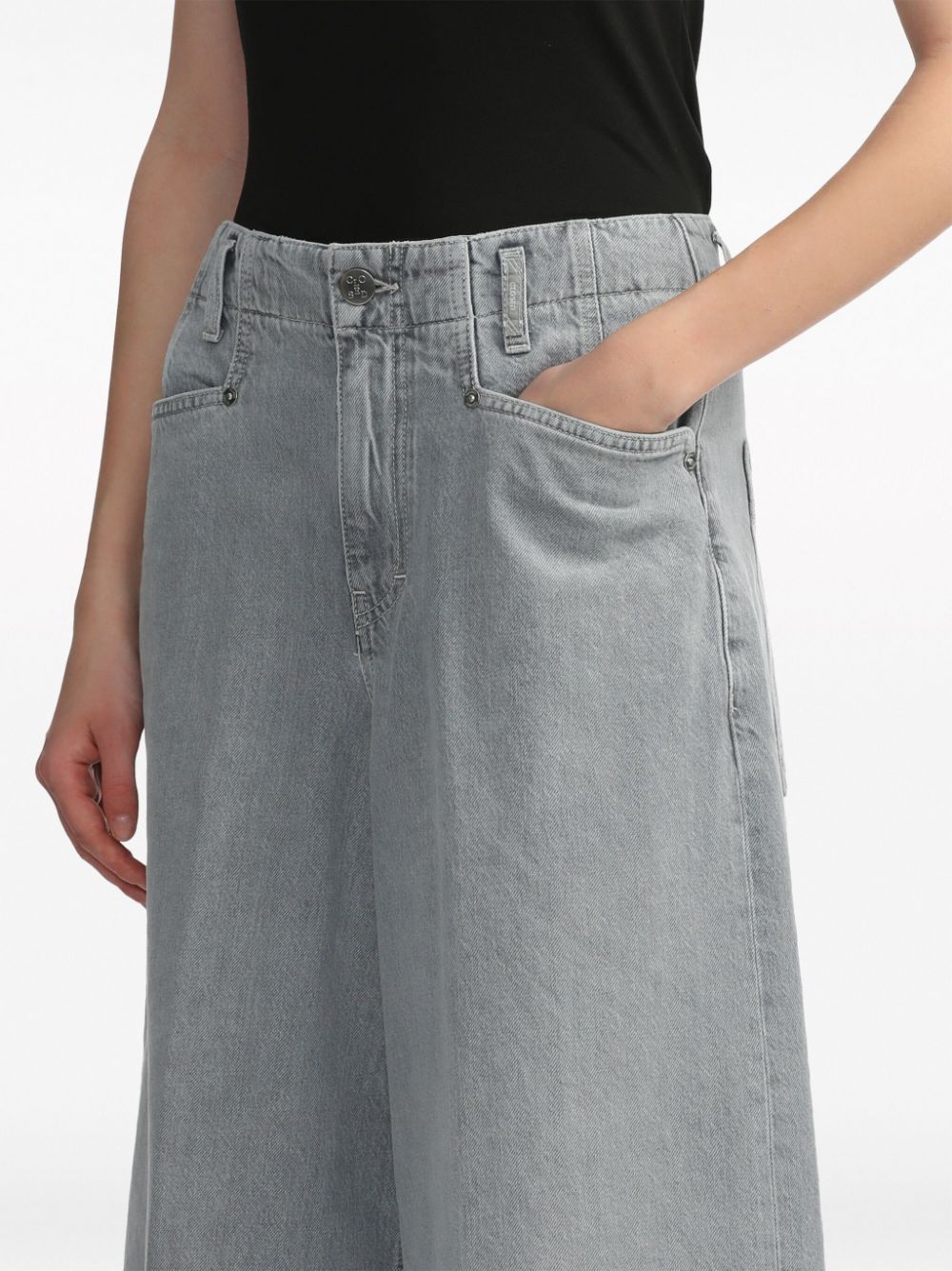 Closed Jeans met wijde pijpen Grijs