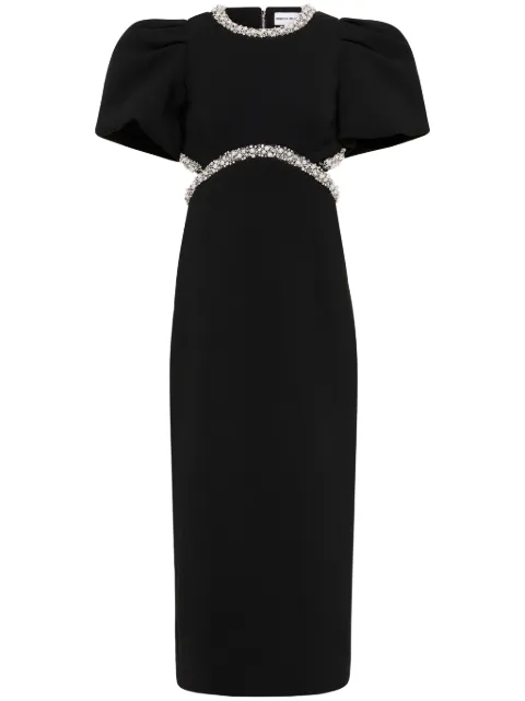 Rebecca Vallance Eva cut out-detail midi dress