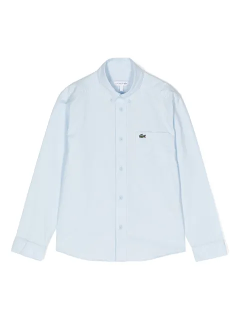 Lacoste Kids appliqué-logo cotton shirt